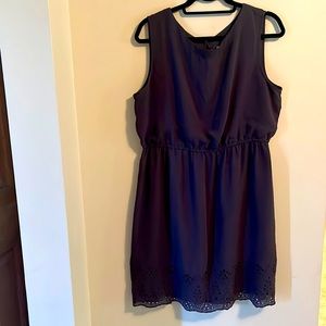 Loft SZ L Grey Dress